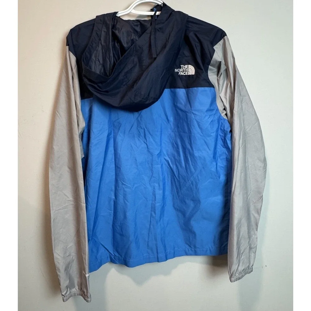 The North Face Long Sleeve Cyclone 3 Blue Full Zip Windbreaker Hoodie Mens Small